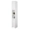 Basicwise Versatile 77" White Tall Storage Cabinet with 2 Doors and Adjustable Shelves, Linen Tower Cabinet QI003552.W - alternate 1